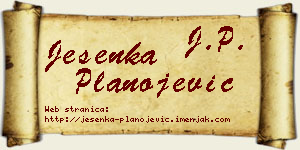 Jesenka Planojević vizit kartica